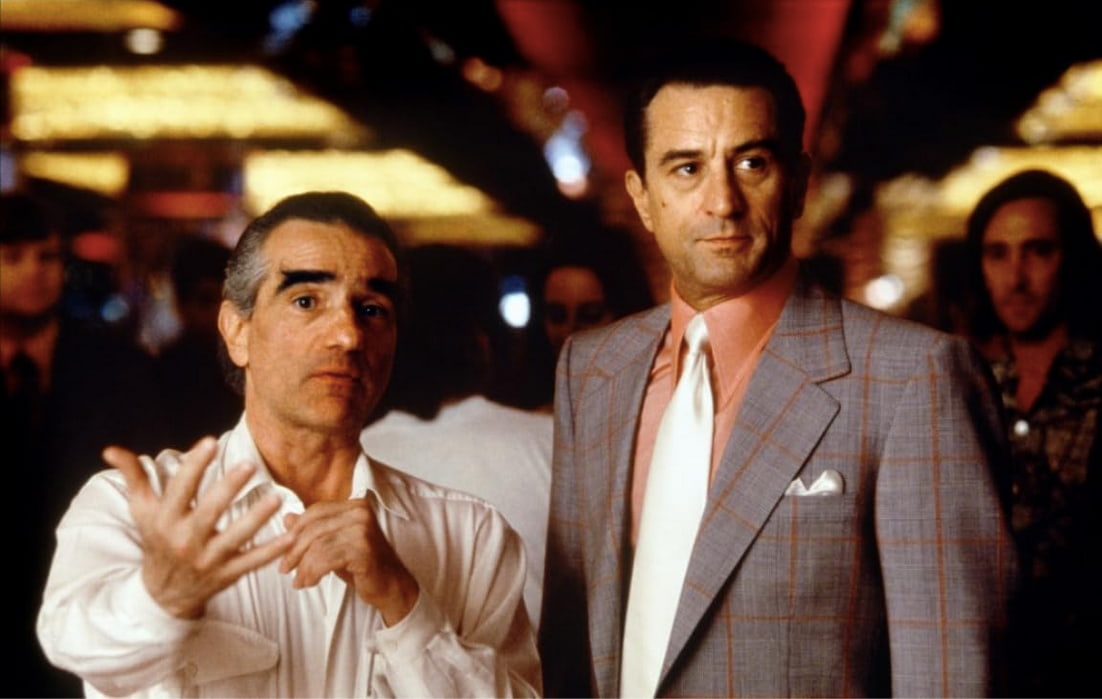  Martin Scorsese et Robert De Niro sur le tournage de Casino. / © Universal Pictures